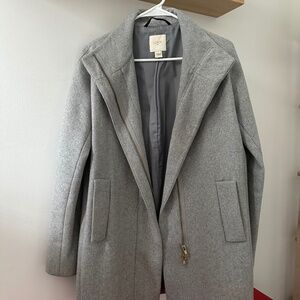 J. Crew Wool-Blend City Coat in Grey Size 4